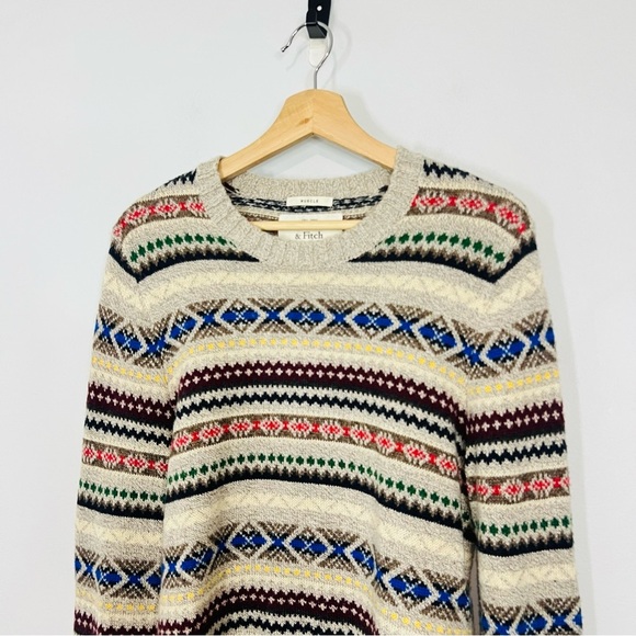 Abercrombie & Fitch Multicolor Knit Soft Crewneck Sweater S - Picture 2 of 5